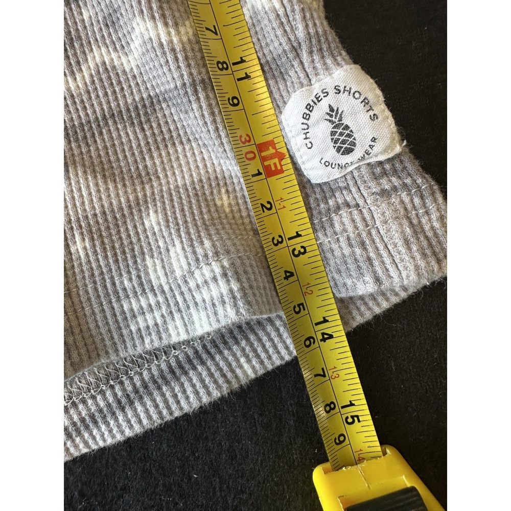 Chubbies Men's Tropical Slumbers Shorts Medium Gray Waffle Thermal Pajama - Picture 7 of 8